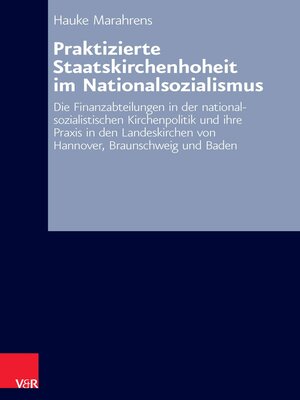 cover image of Praktizierte Staatskirchenhoheit im Nationalsozialismus
